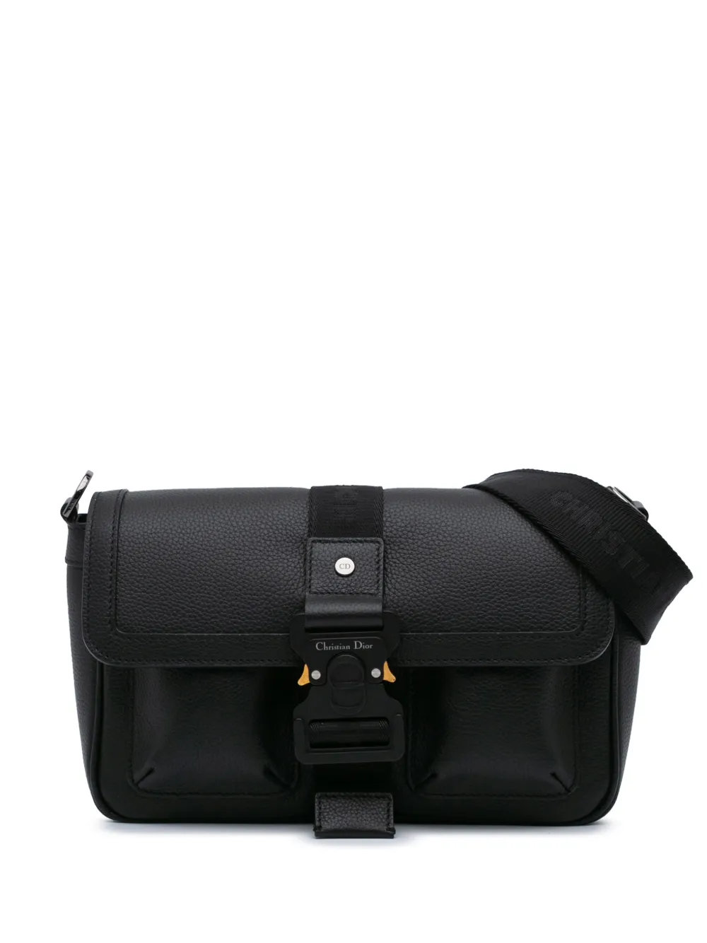 Christian Dior Pre-Owned 2023 グレインカーフ ヒット ザ ロード ショルダーバッグ - ブラック Christian Dior Pre-Owned 2023 グレインカーフ ヒット ザ ロード ショルダーバッグ - ブラック
