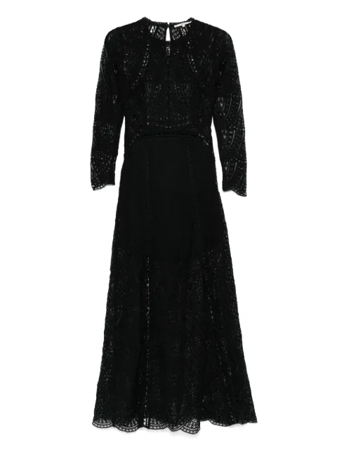 Ba&Sh robe mi-longue en dentelle