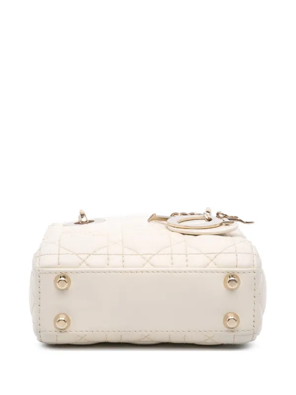 Christian Dior Pre-Owned 2021 マイクロ ラムスキン カナージュ