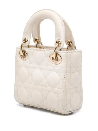 Christian Dior Pre-Owned 2021 マイクロ ラムスキン カナージュ