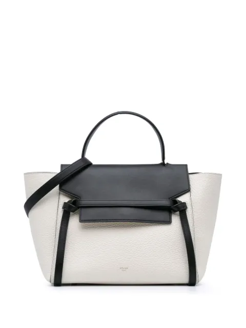 Céline Pre-Owned bolsa satchel mini de piel bicolor 2017
