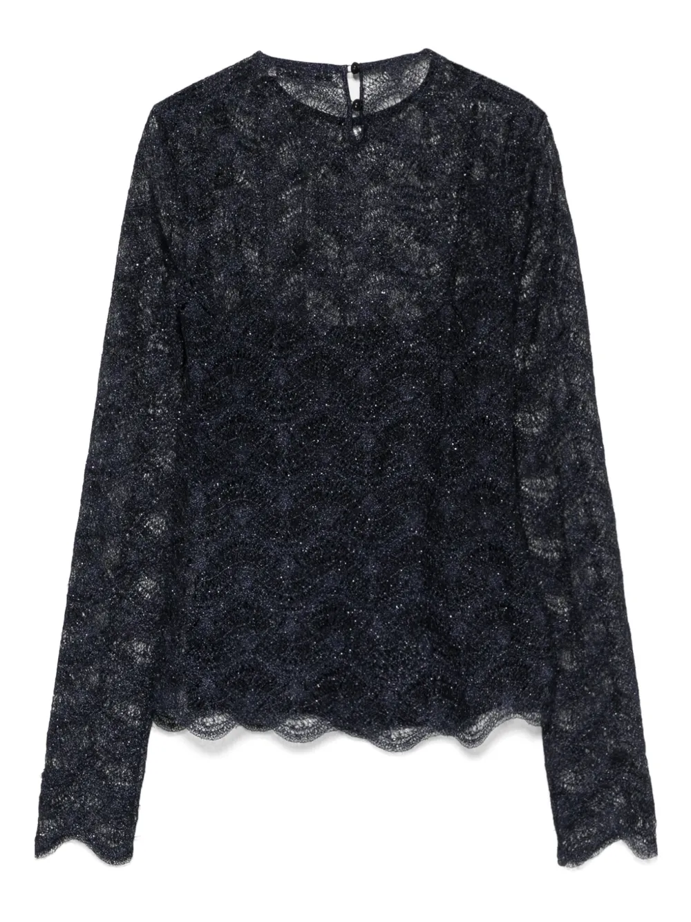 Christian Dior Pre-Owned blusa de encaje 2016 | Image 2