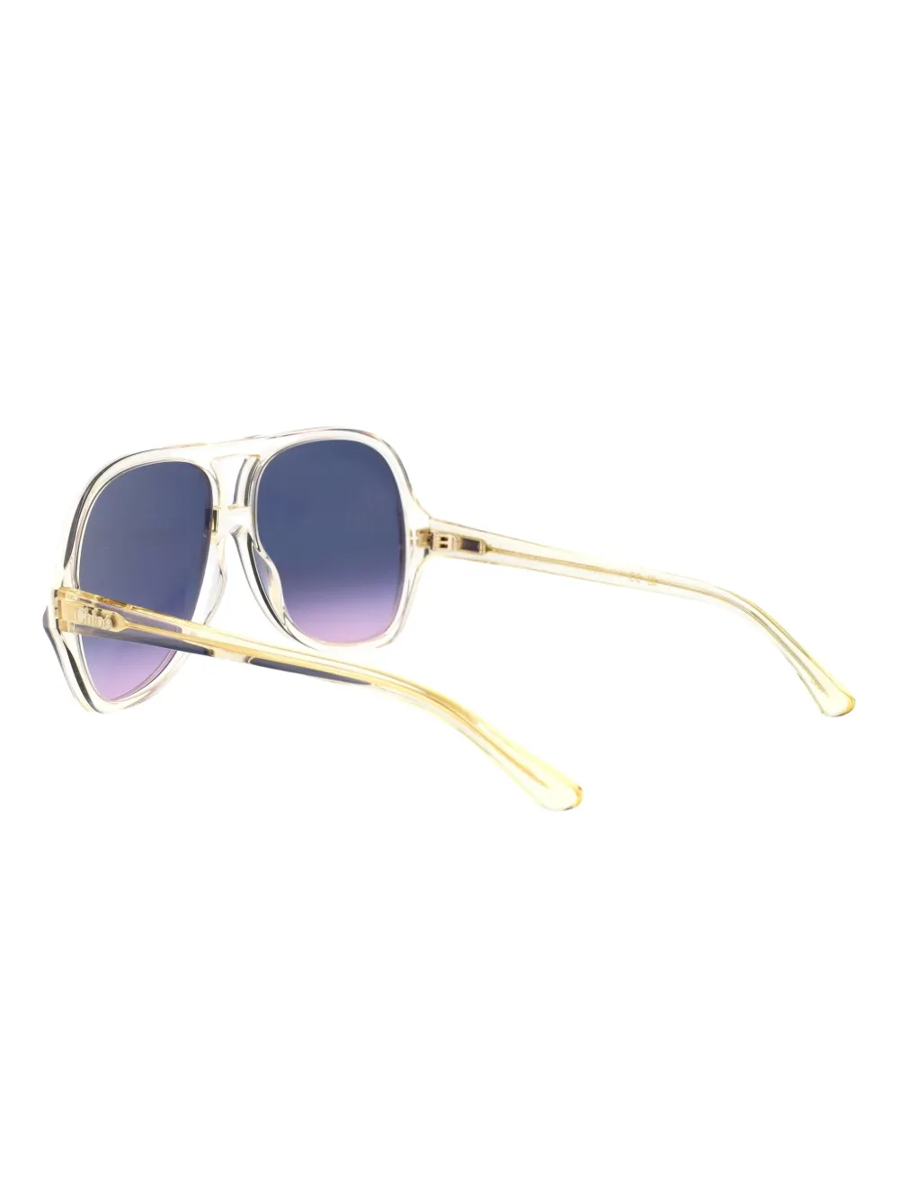Chloé Eyewear Zonnebril met oversized montuur Wit