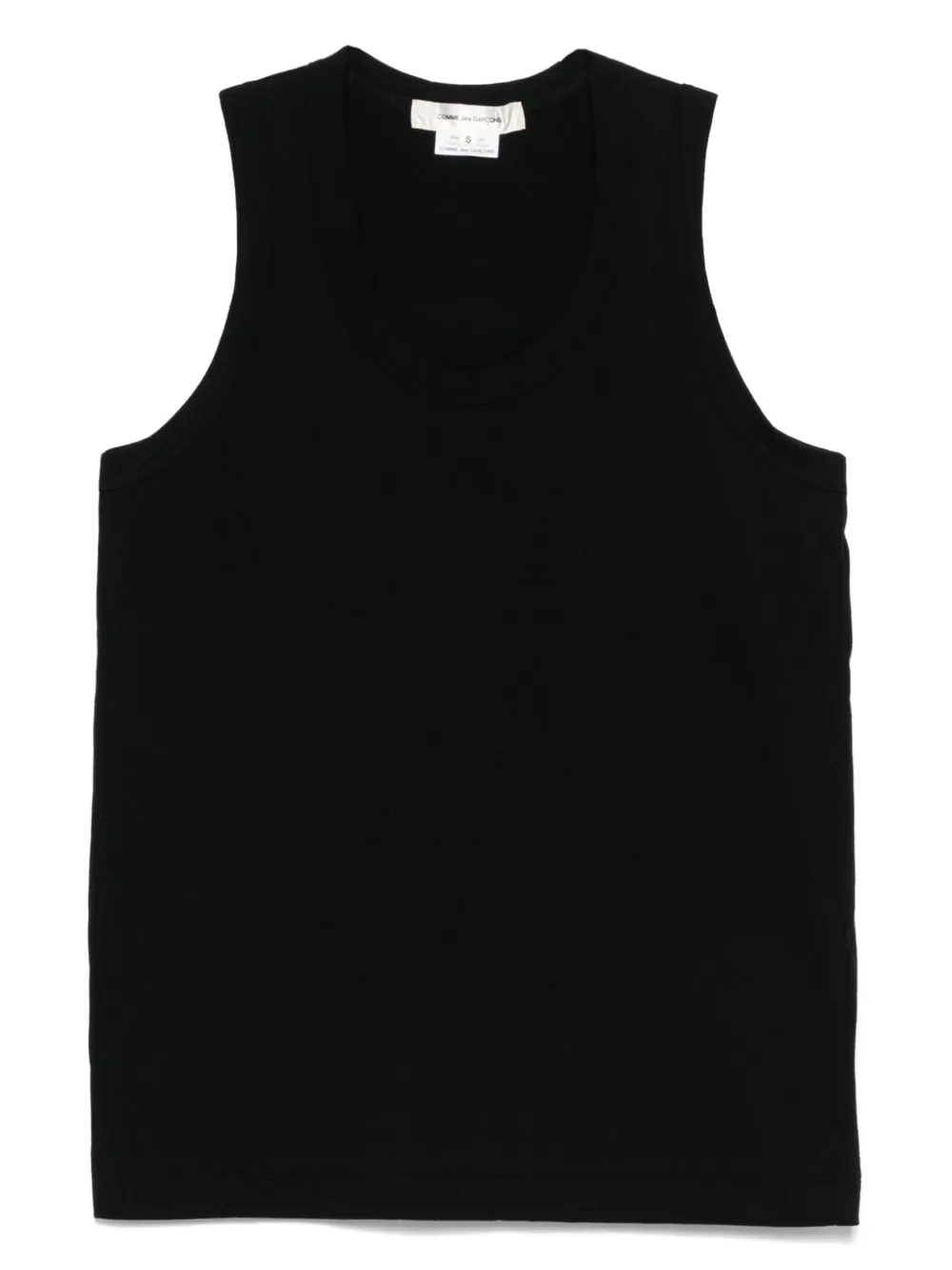 Comme Des Garçons Katoenen tanktop Zwart