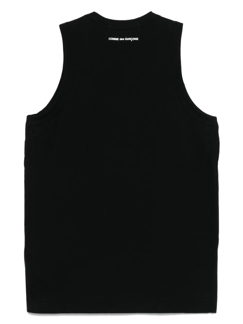 Comme Des Garçons Katoenen tanktop Zwart