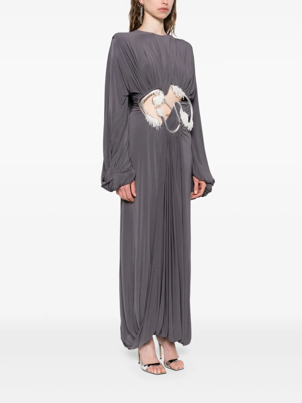Christopher Esber Sculptured Torso maxi-jurk Grijs