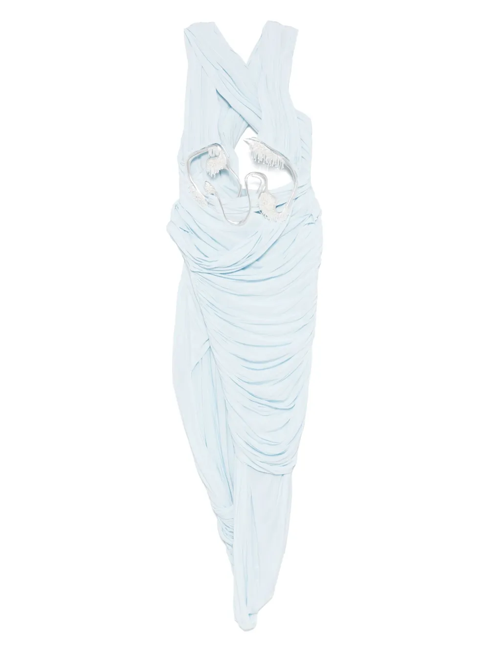 Christopher Esber Sculptured Draped asymmetric dres | Blue | Image 1
