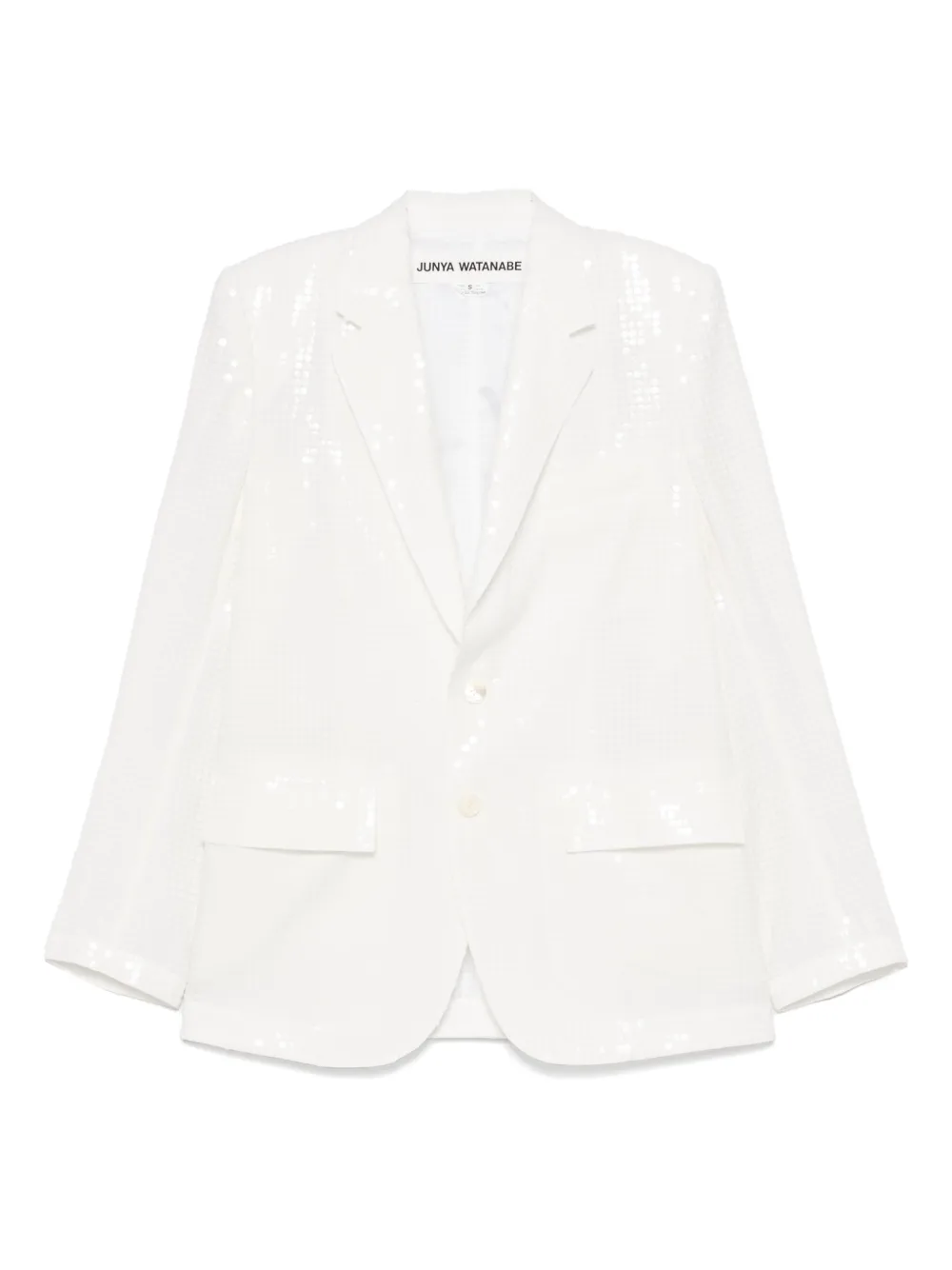 Junya Watanabe Blazer met pailletten Wit