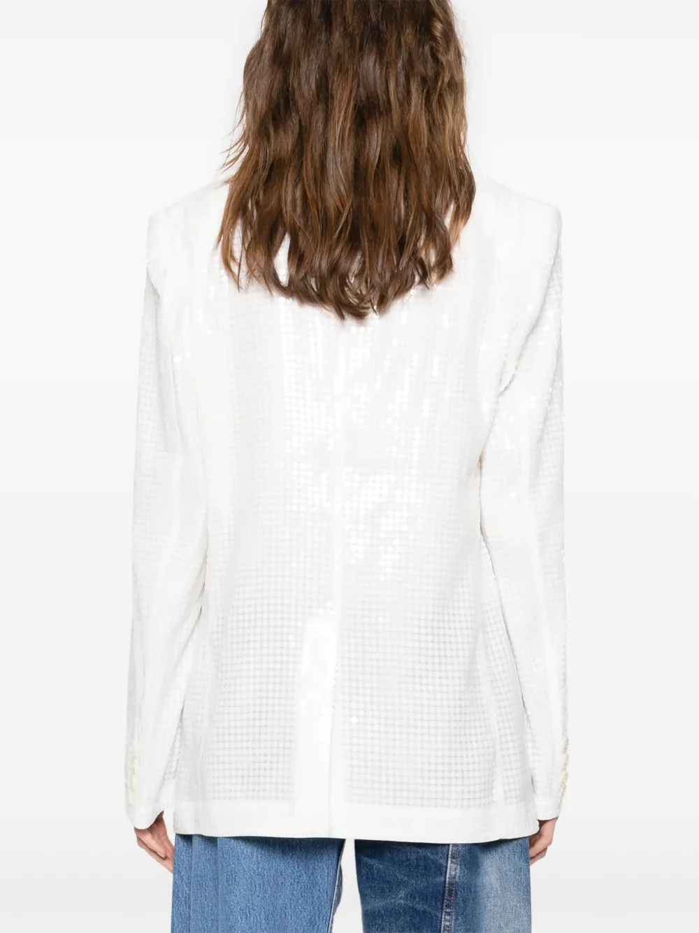 Junya Watanabe Blazer met pailletten Wit
