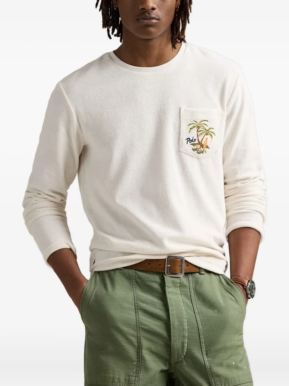 Polo Ralph Lauren Sweater met ronde hals Wit