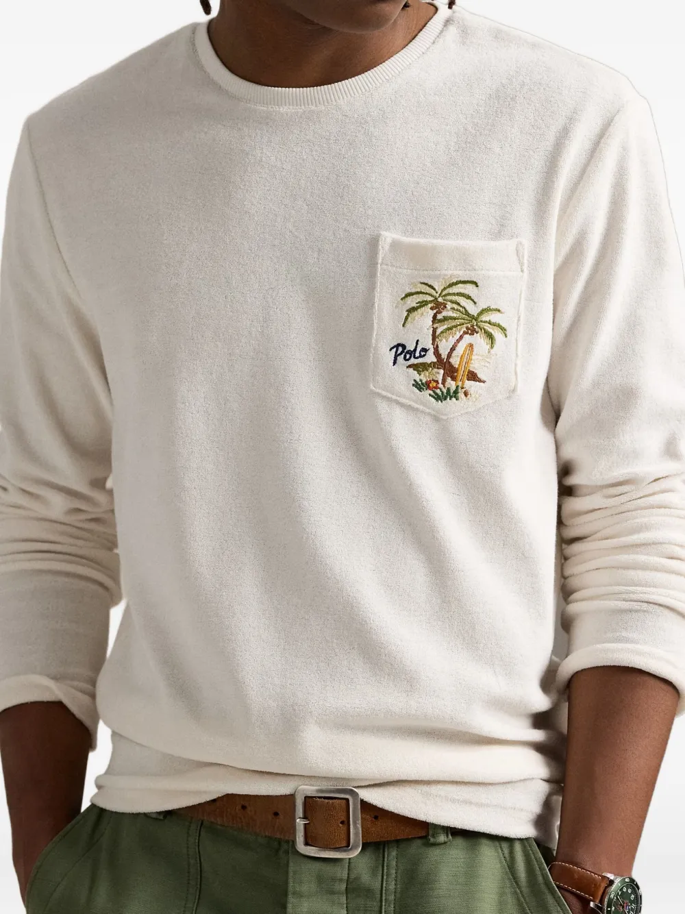 Polo Ralph Lauren Sweater met ronde hals Wit