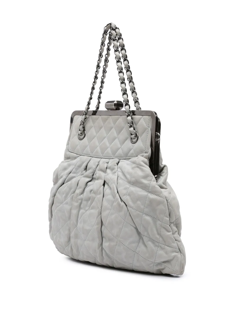 CHANEL Pre-Owned 2010-2011 Iridescent Quilted Calfskin Chic Frame satchel | Pre-Owned | Image 2