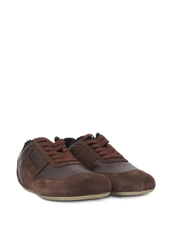 スニーカー Mm6 Maison Margiela Anatomic Suede And Leather Sneakers MM6 Maison Margiela Anatomic Sneakers | Brown | FARFETCH