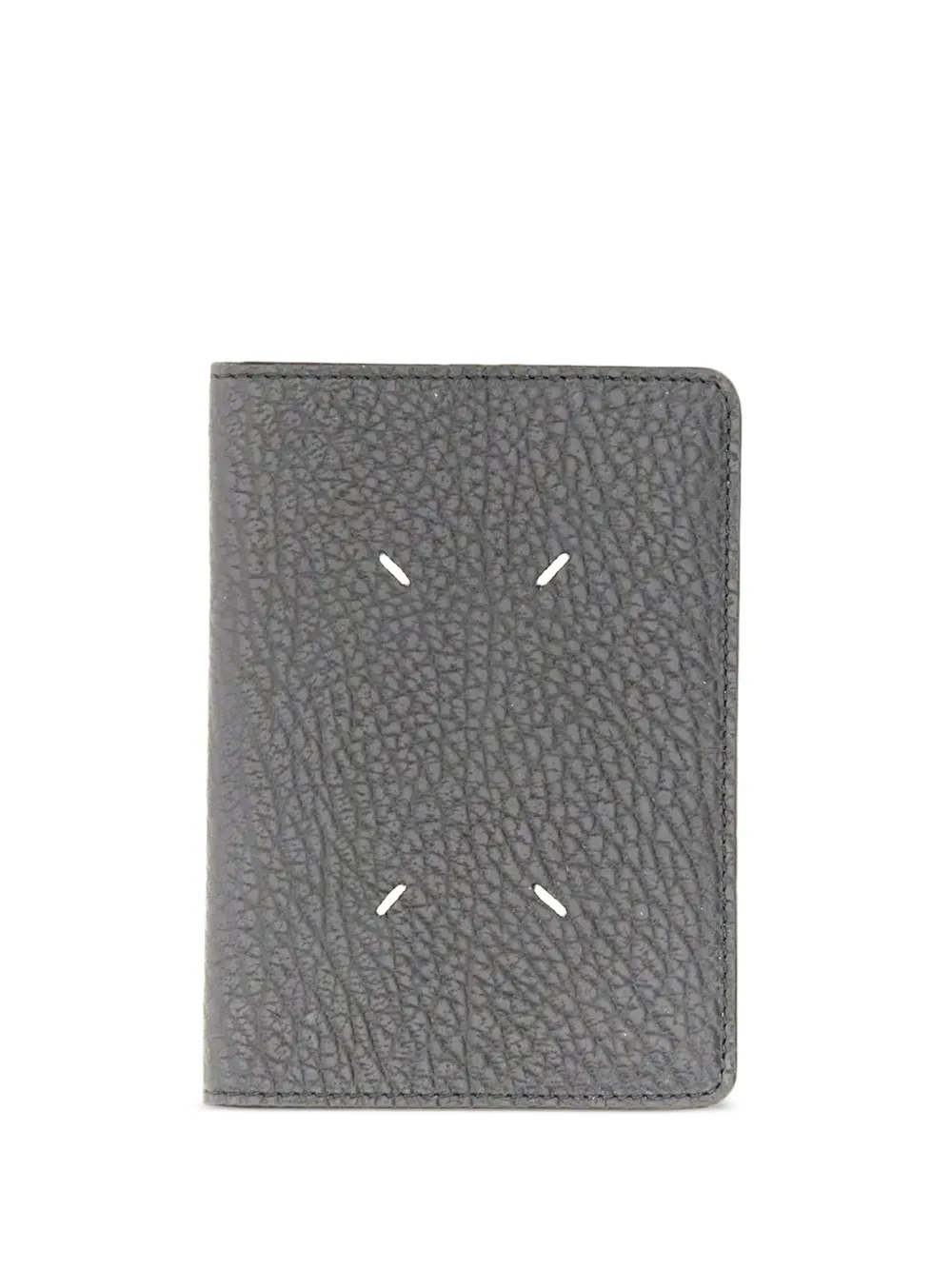 Maison Margiela embossed-leather cardholder - Nero
