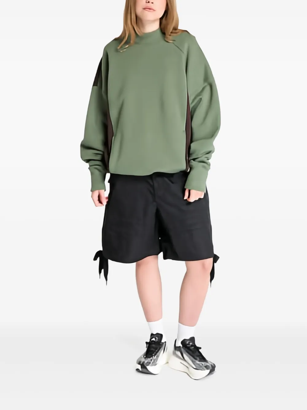 Reebok Badstof sweater met ronde hals Groen
