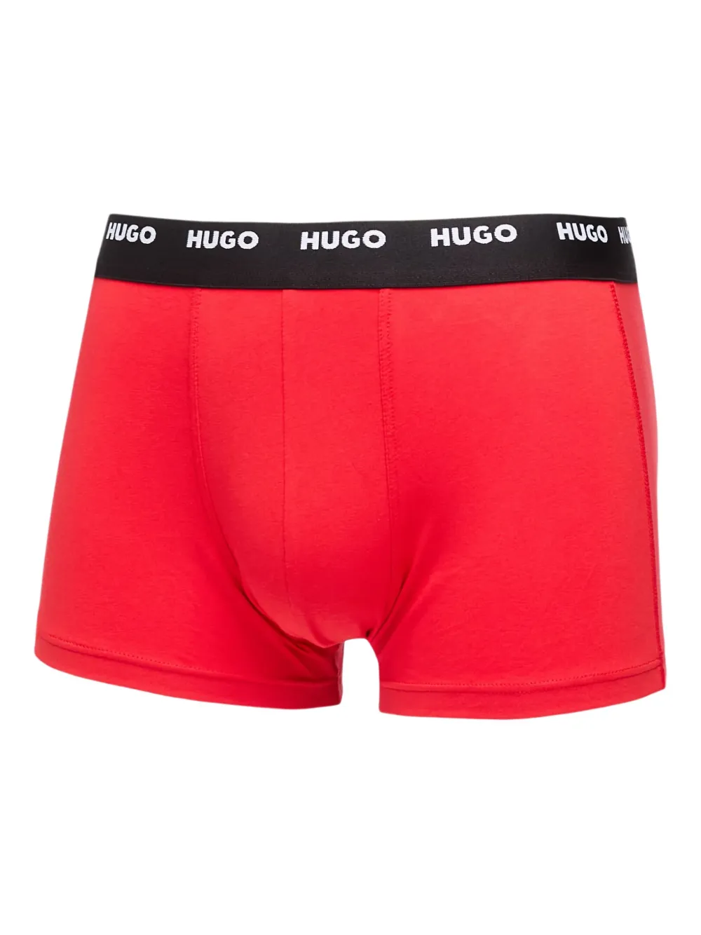 HUGO Vijf boxershorts met logoband Zwart