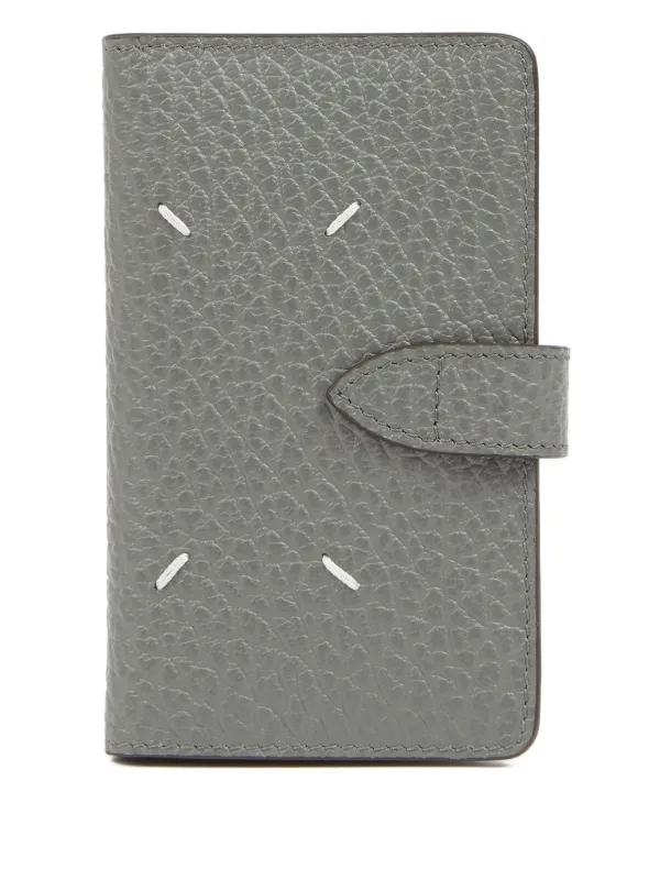 MAISON MARGIELA レザーコンチネンタルウォレット【関税込】 Maison Margiela レザー 財布 | グレー | FARFETCH JP