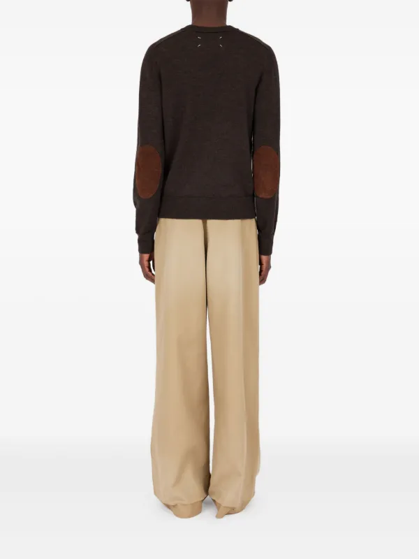 Maison Margiela エルボーパッチ セーター | ブラウン | FARFETCH JP