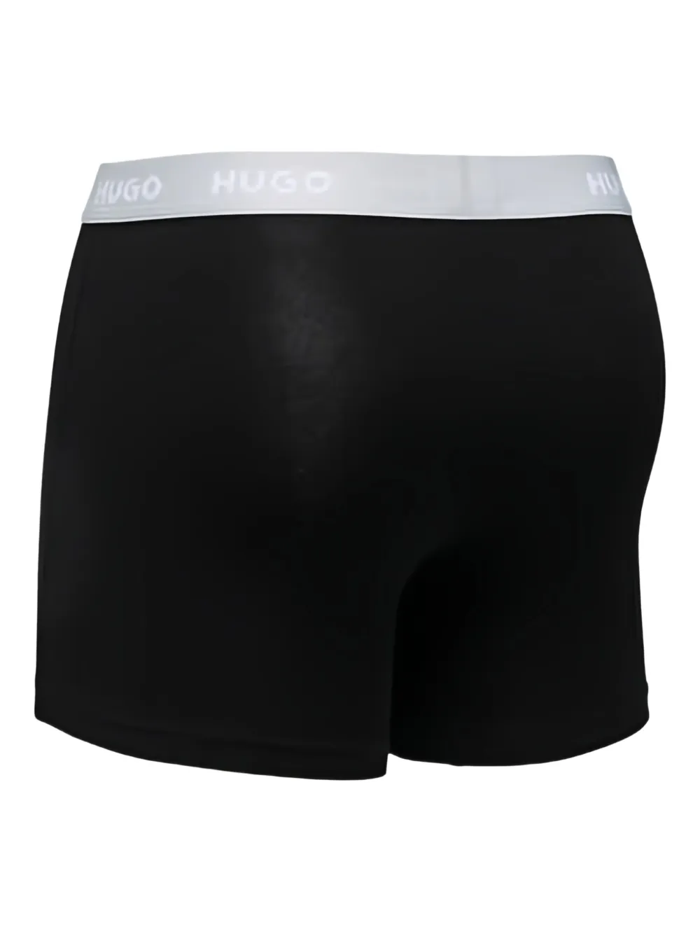 HUGO Drie boxershorts met logoband Zwart