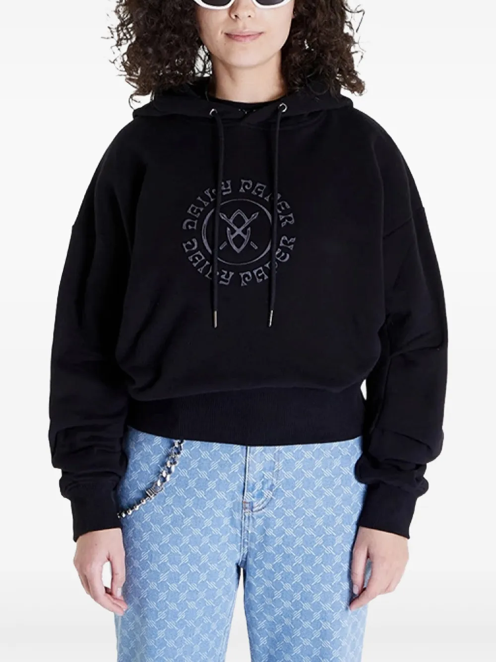 Daily Paper hoodie Poppy | negro | Image 1