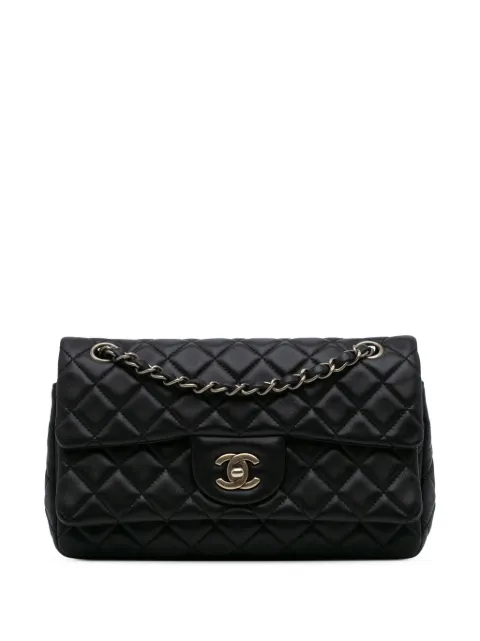 CHANEL Pre-Owned 2009-2010 CC Quilted Lambskin Double Flap shoulder bag