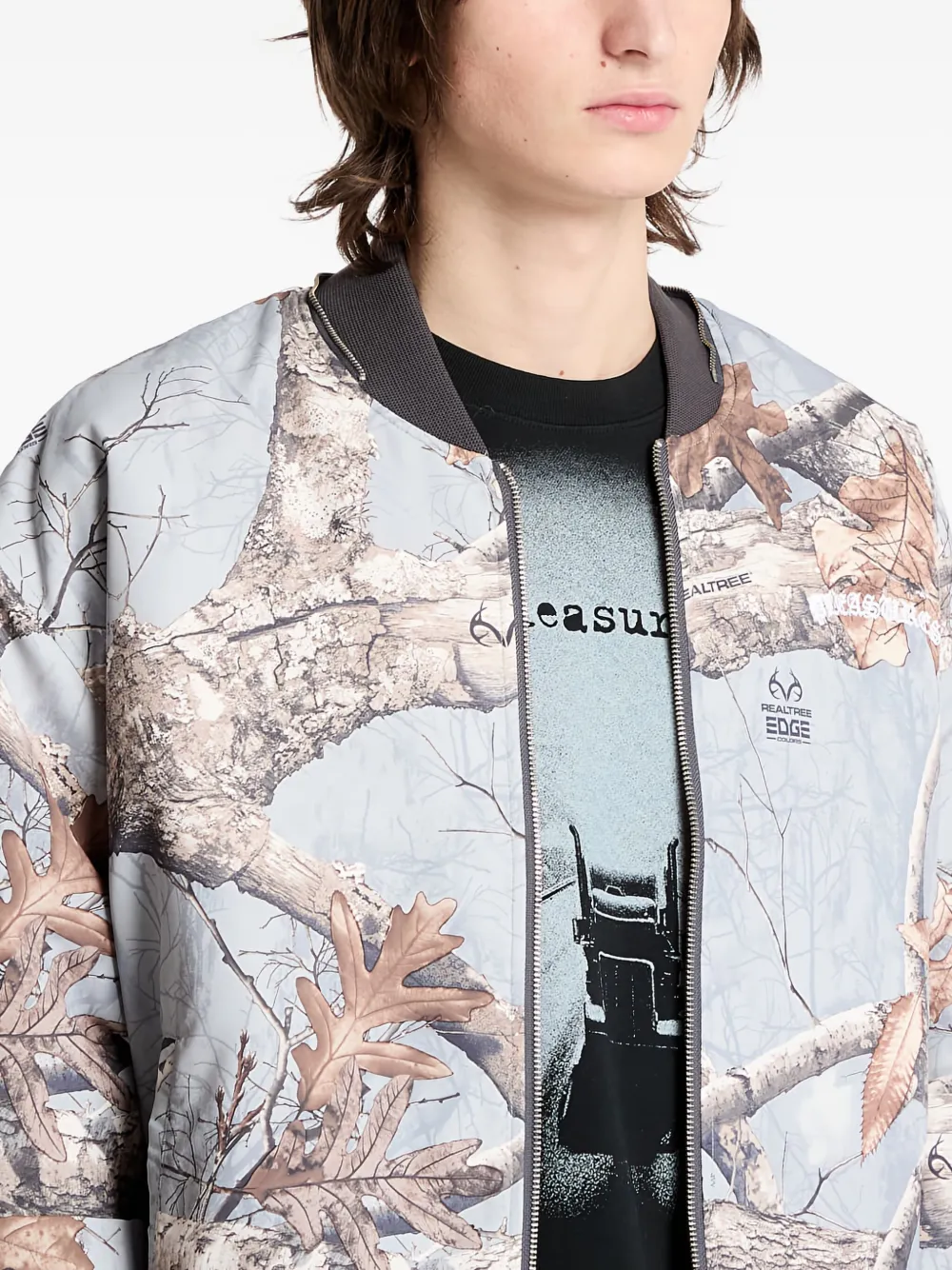 Pleasures Tree-print Bomber Jacket In Multi