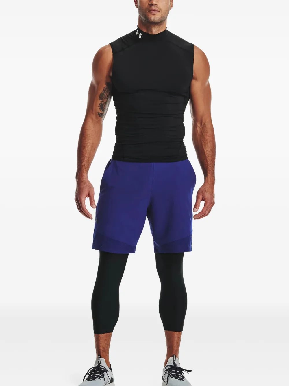 Under Armour Armour Three-quarter Leggings In Black