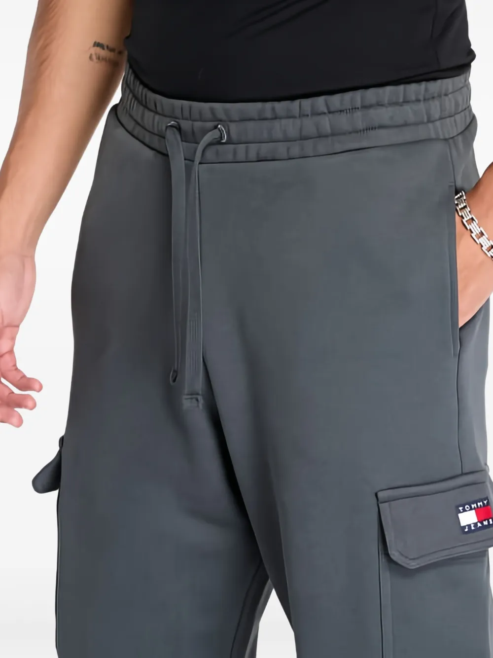 Tommy Hilfiger Cargo trainingsbroek met logo Grijs