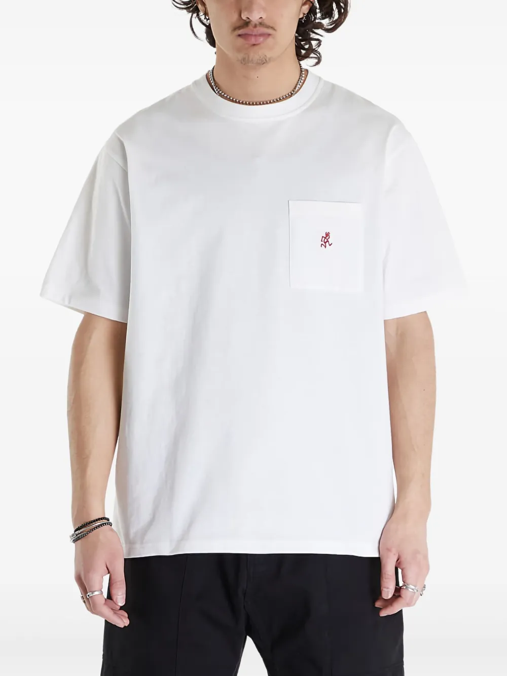 Gramicci Logo-embroidered T-shirt In White