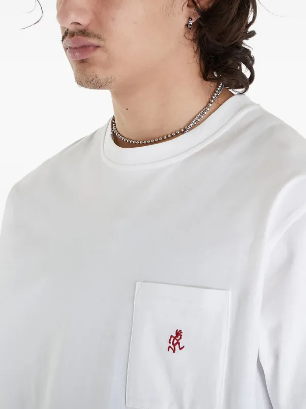 Gramicci logo-embroidered T-shirt | White | FARFETCH