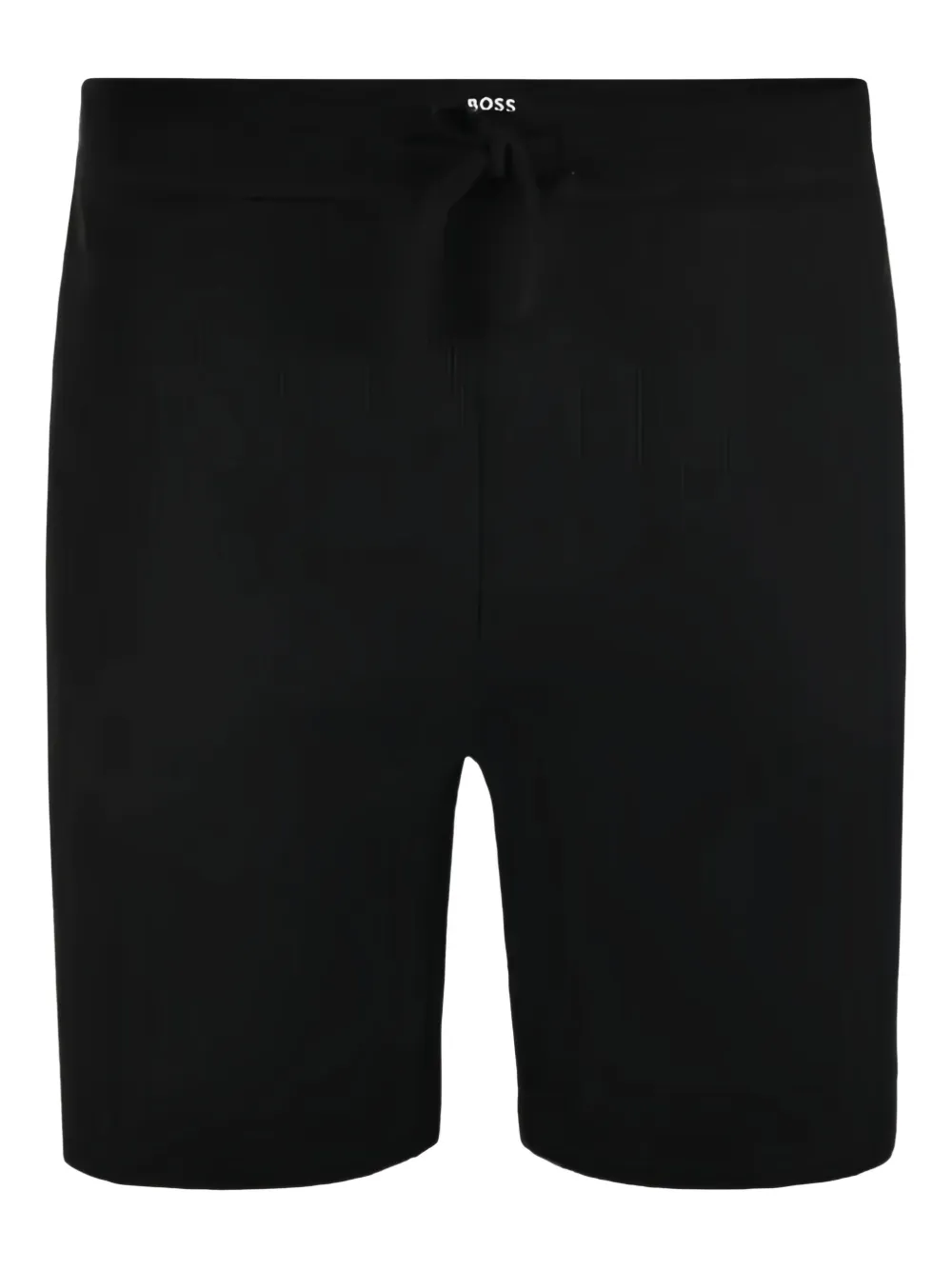 HUGO logo-embroidered shorts - Black