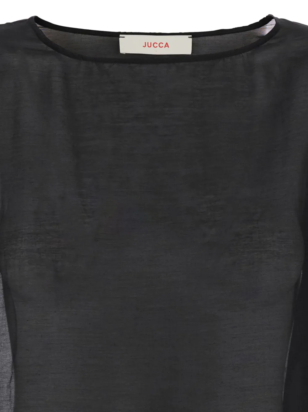semi-sheer blouse