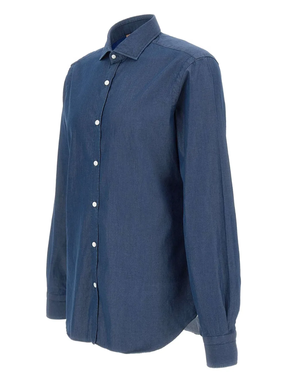 Barba Katoenen overhemd Blauw