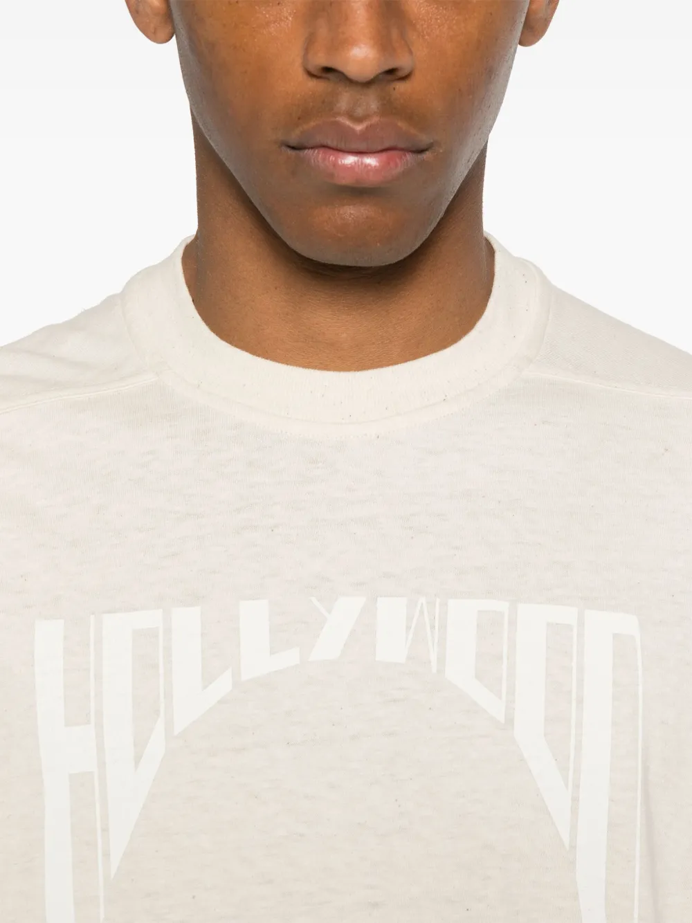 Rick Owens DRKSHDW Gebreid T-shirt Beige