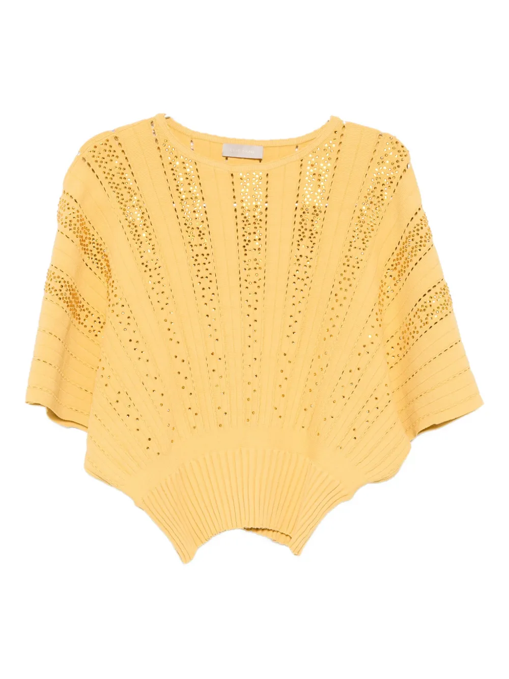 Elie Saab crystal-embellished top Geel