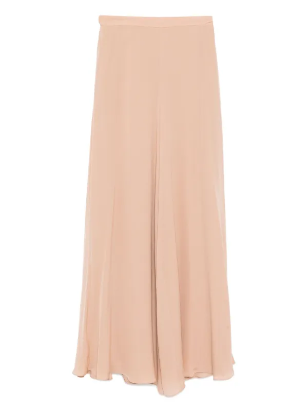 Elie Saab Silk Palazzo Pants in Neutrals