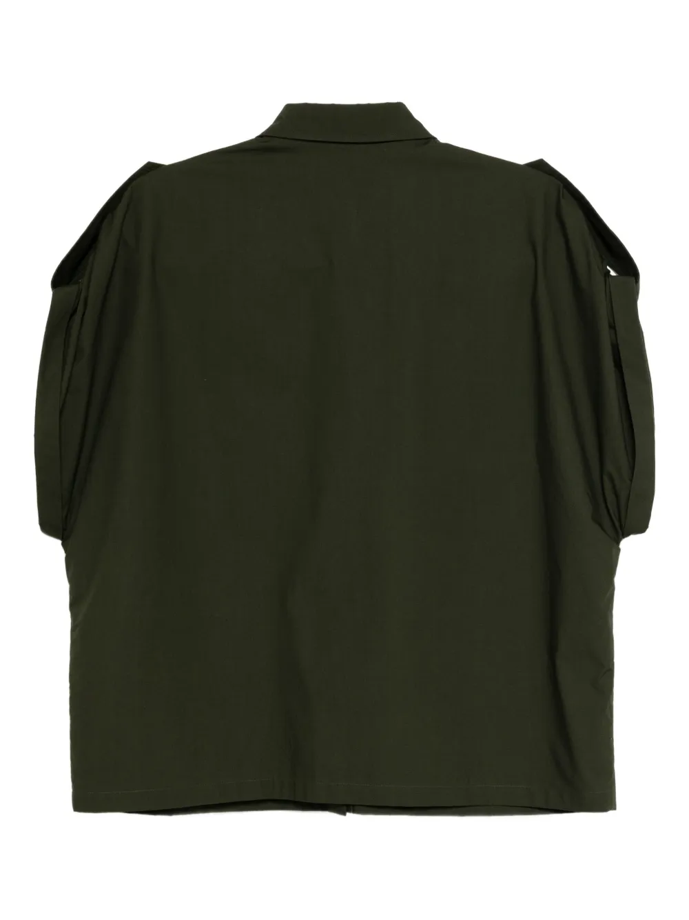 Elie Saab cotton poplin shirt Groen