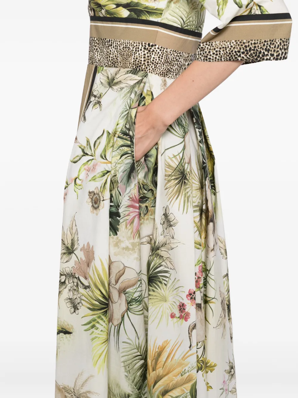 Elie Saab Jurk met print Groen
