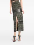 Elie Saab beaded midi skirt - Green