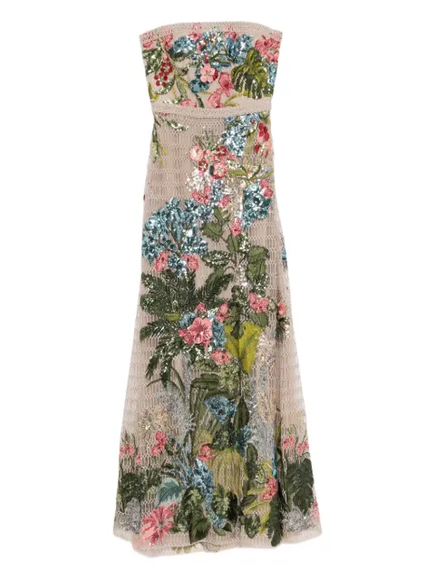 Elie Saab embroidered tulle dress