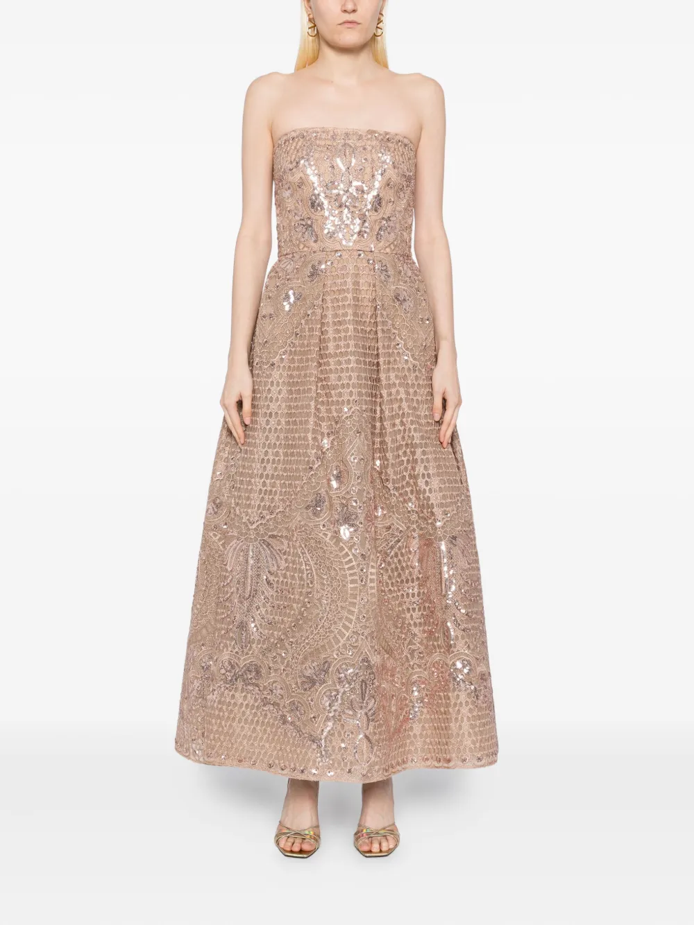 Elie Saab embroidered midi dress | Evening Dresses | Image 2