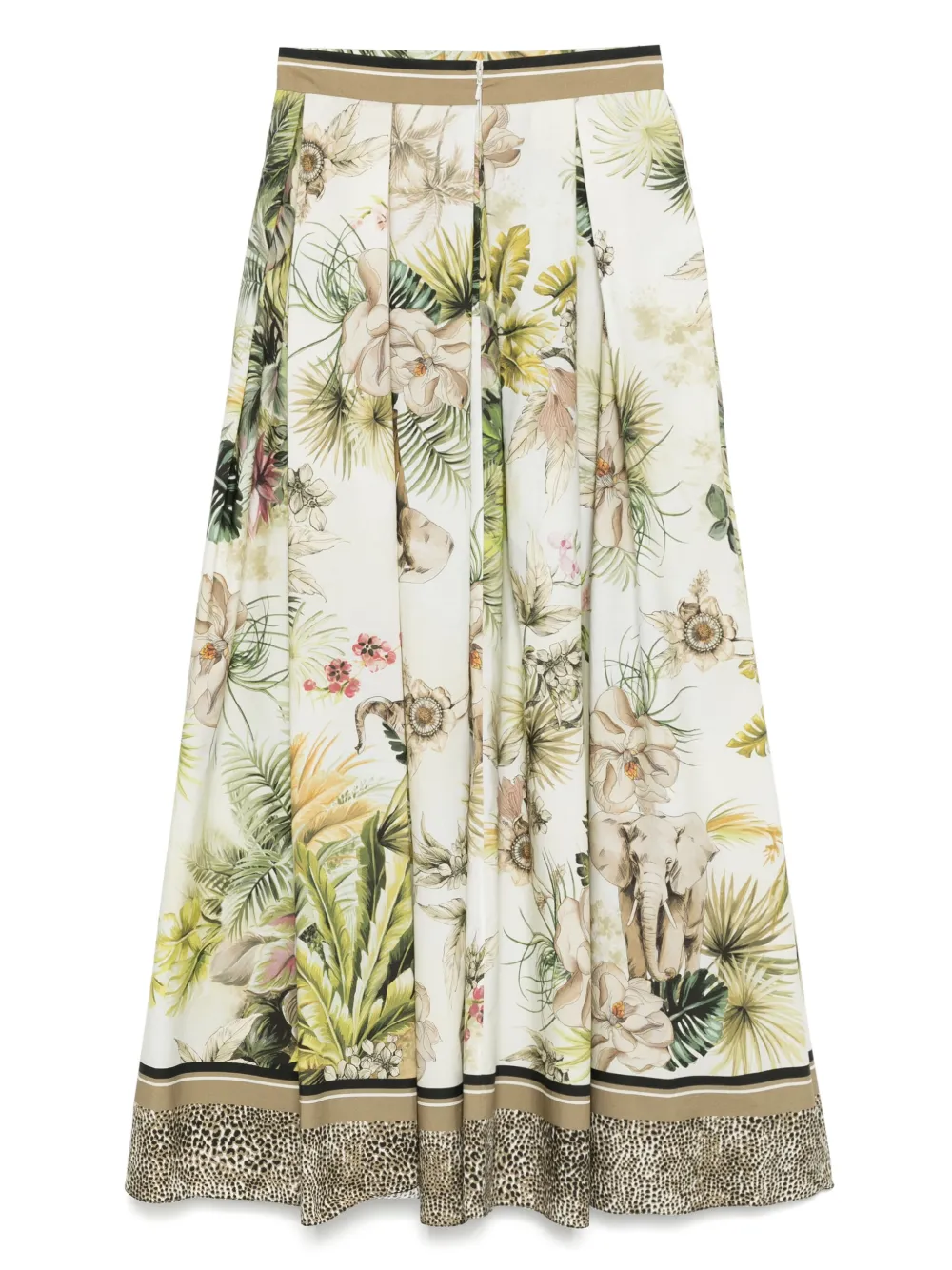 Elie Saab Maxi-rok met print - Beige
