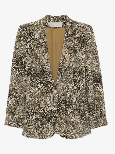 Elie Saab animalier-print blazer