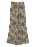 Elie Saab printed palazzo pants - Brown