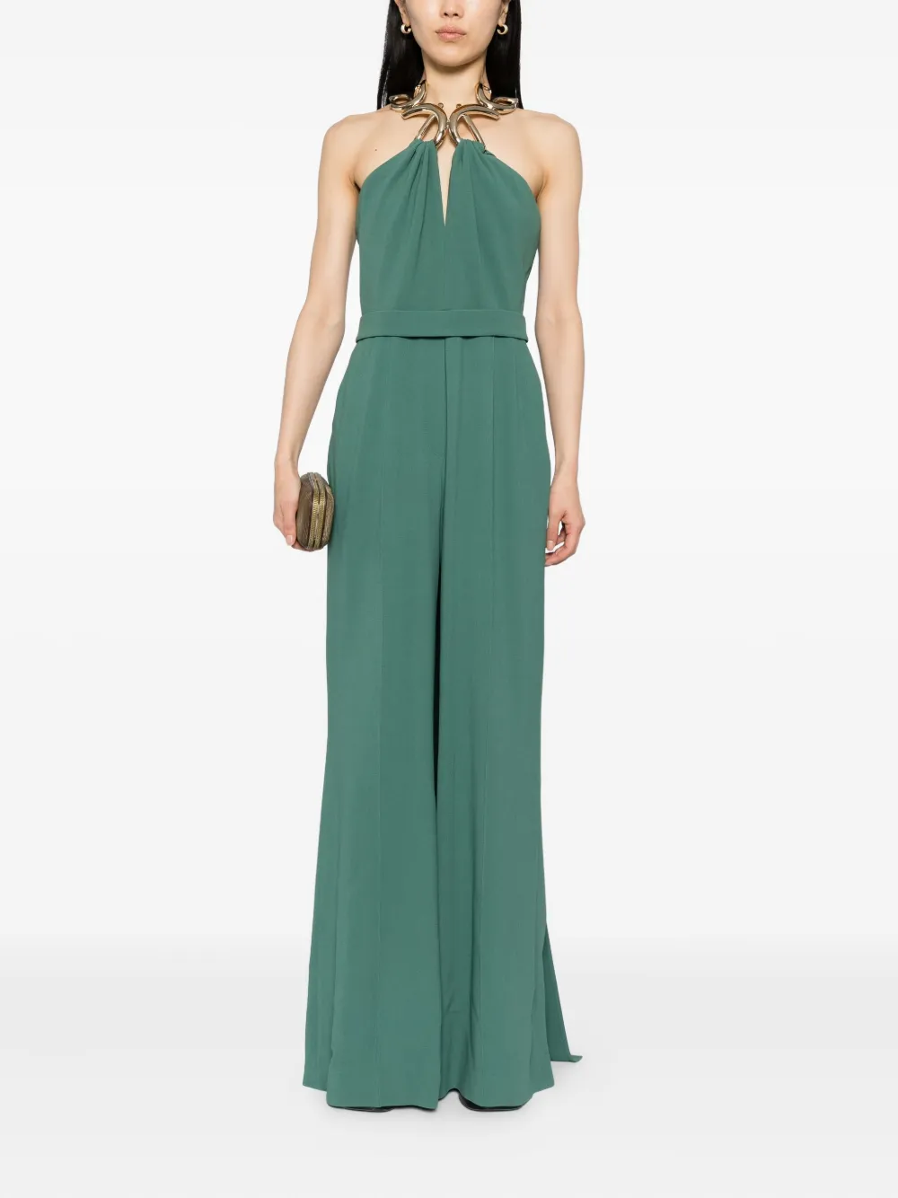 Elie Saab Cady jumpsuit - Groen