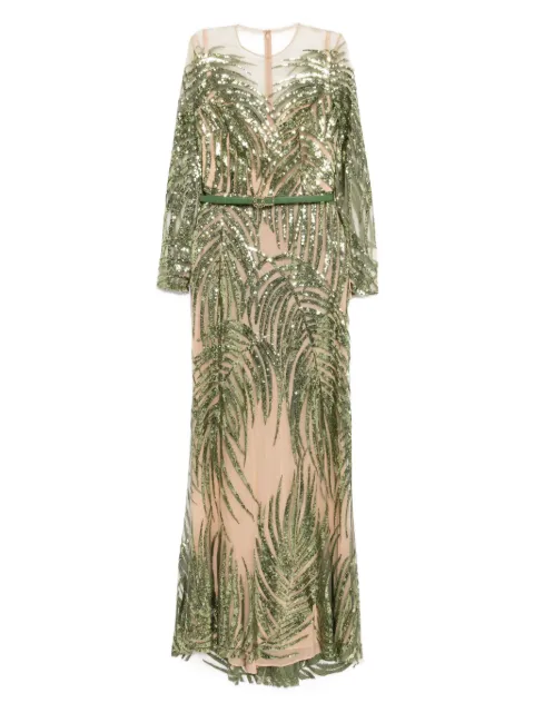 Elie Saab embroidered tulle long dress