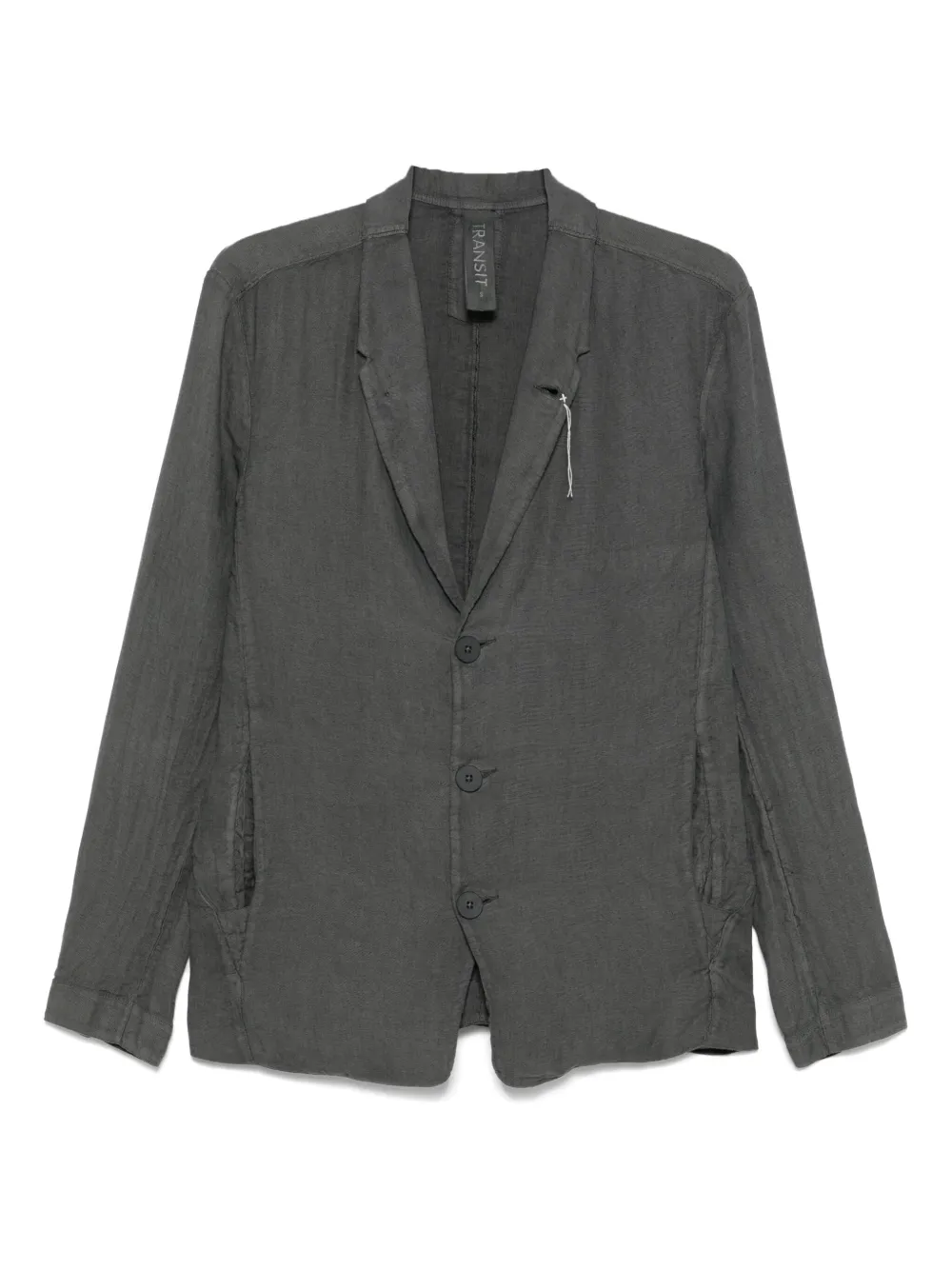 Transit Blazer met enkele rij knopen Grijs