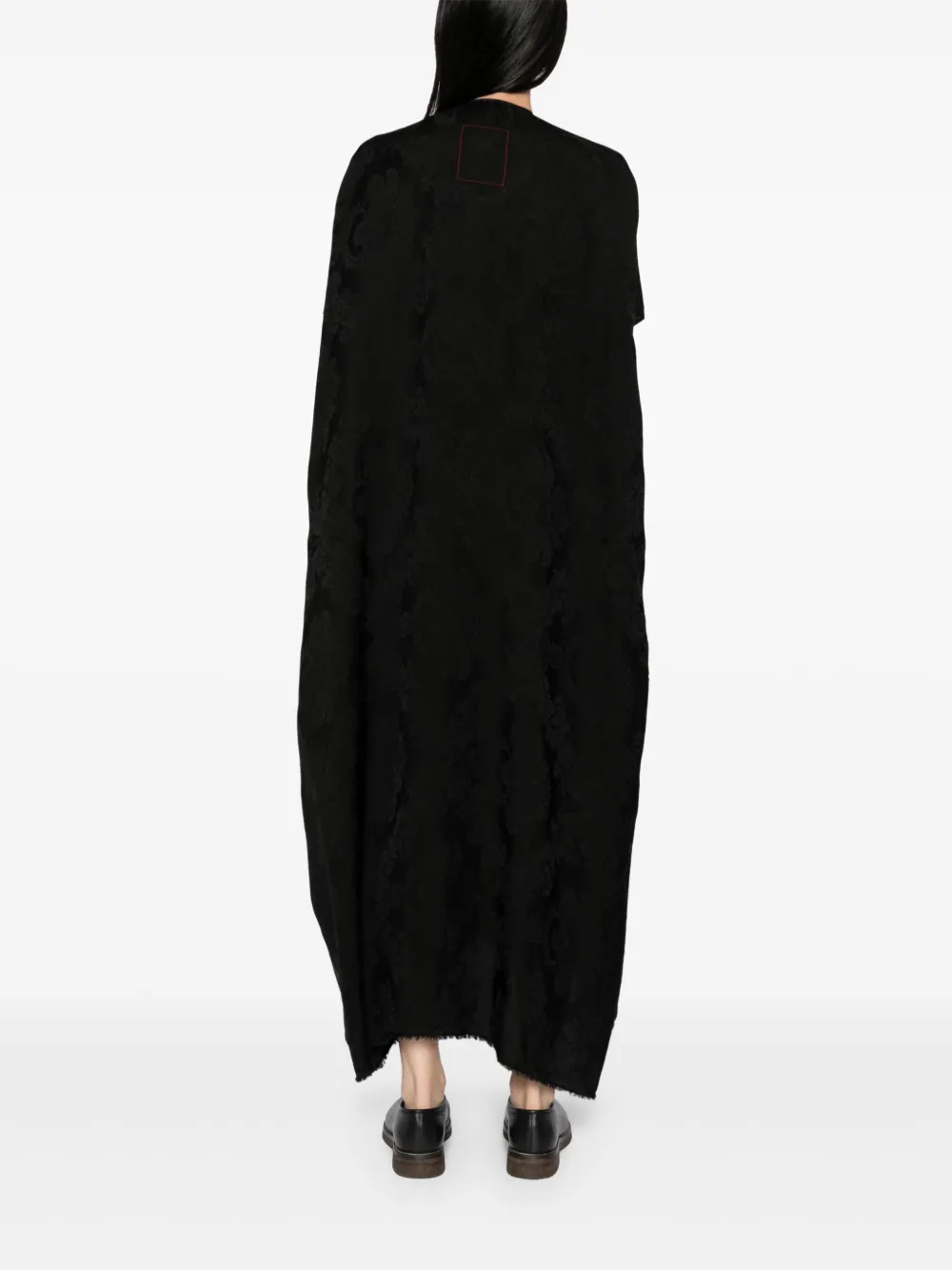 Uma Wang Jurk met bloemenprint Zwart