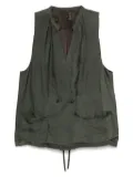 Ziggy Chen double-breasted waistcoat - Green