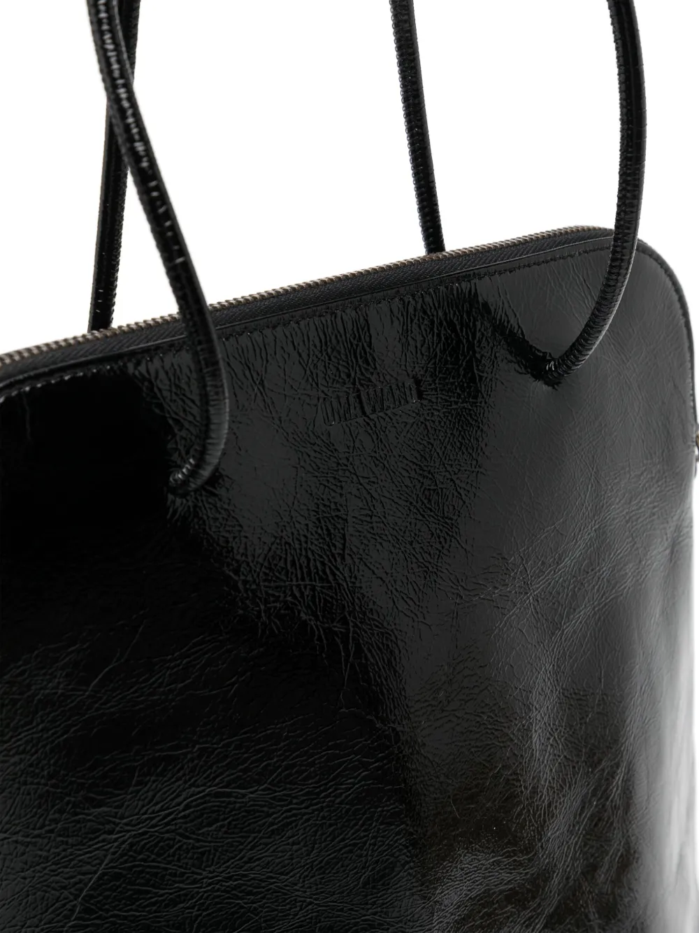 Uma Wang Soft medium clutch BLACK MUSTARD